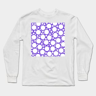 Polka Dots in Purple & White Long Sleeve T-Shirt